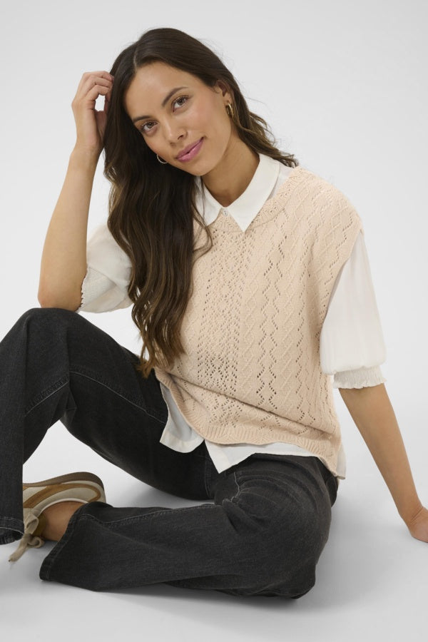 Debardeur CReam Gattie Knit Slipover