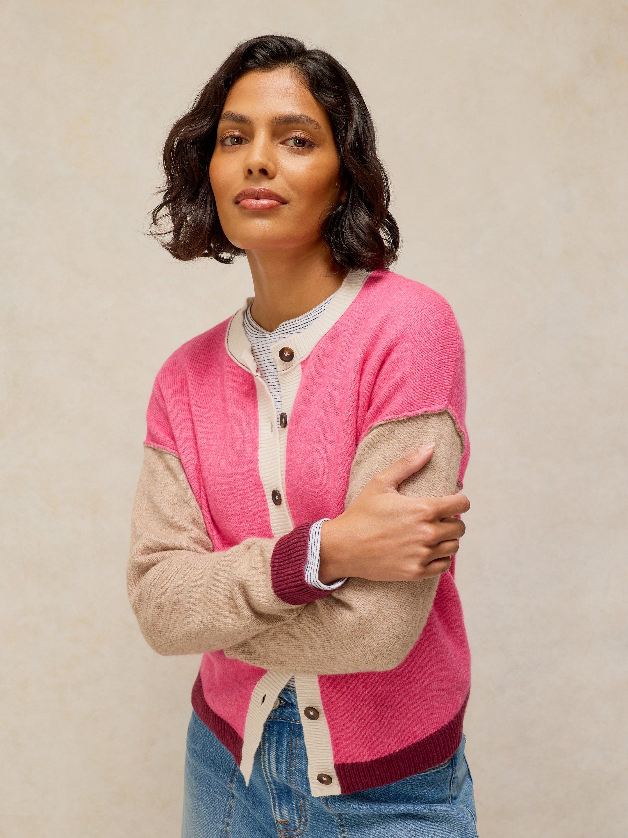 Cardigan WS-Sansa Coulourblock
