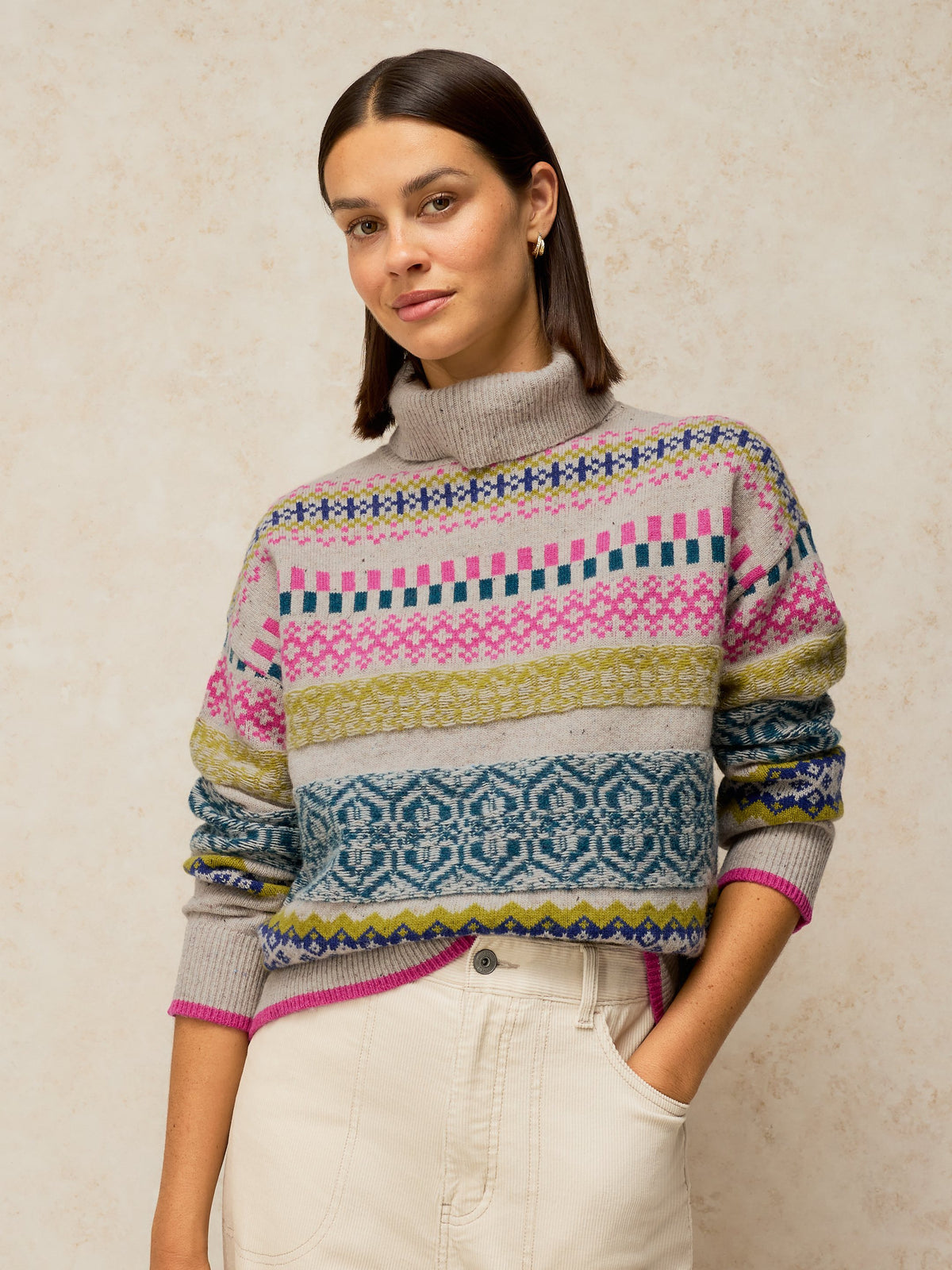 Tricot WS-Felicity Fairisle Jumper