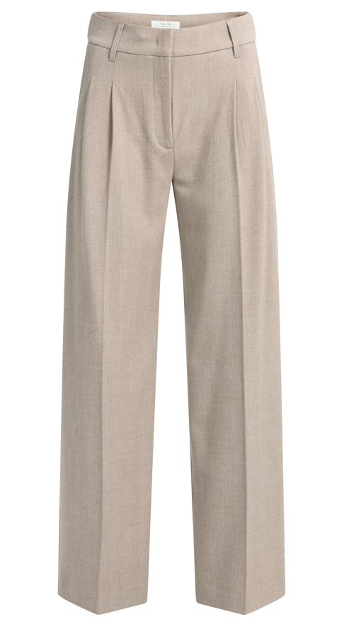 Pantalon Yaya avec Plis Wide Leg Trousers