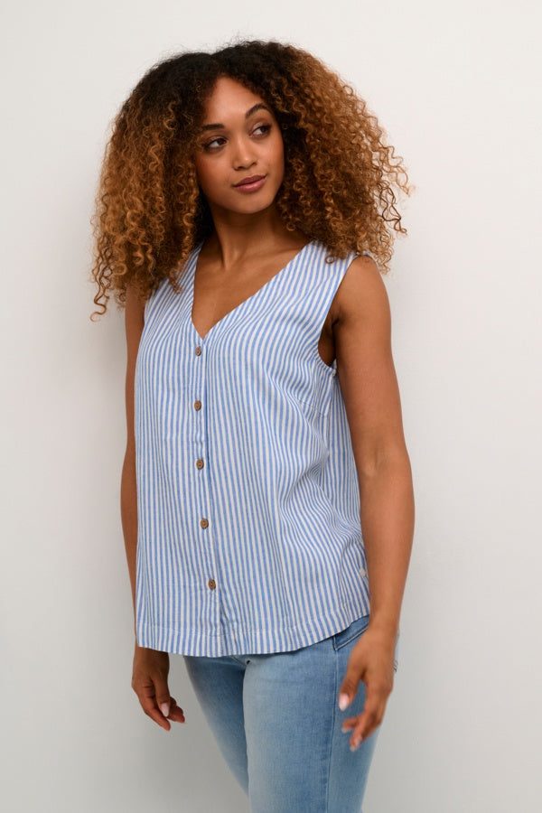 Top Cream Venta Striped