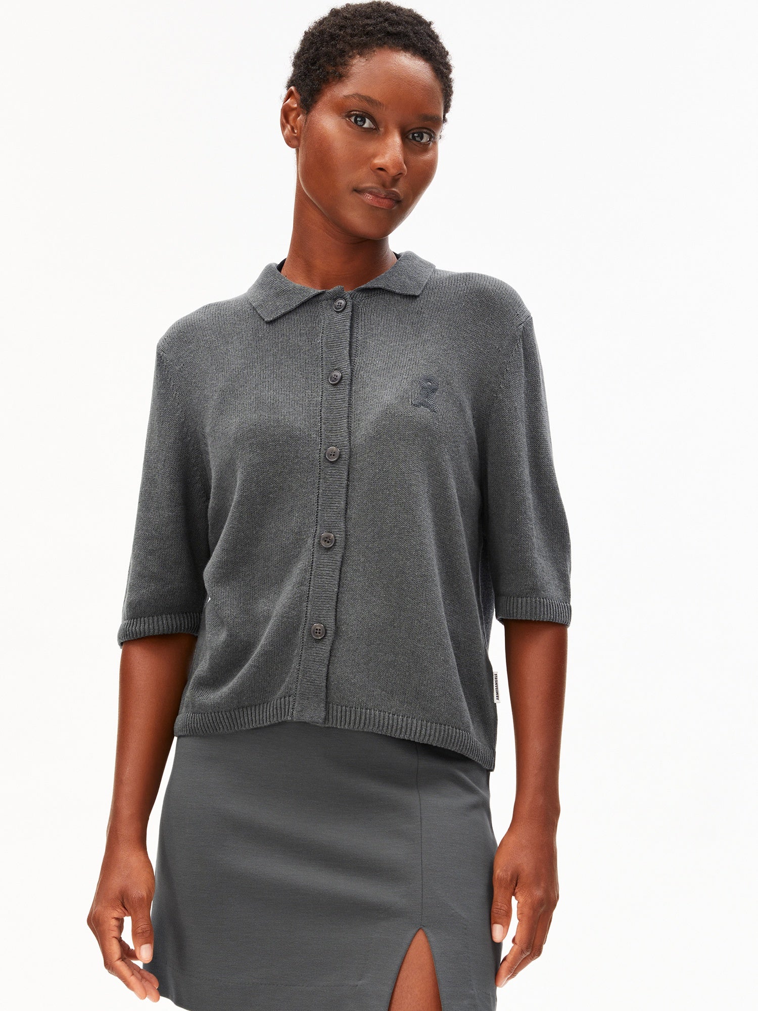 Cardigan AAngel Collet S/S Linen Blend Knit