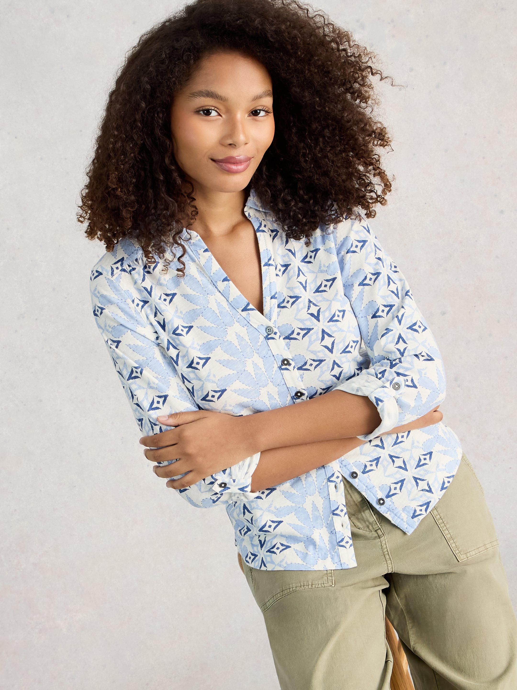 Blouse White Stuff Annie Jersey Shirt