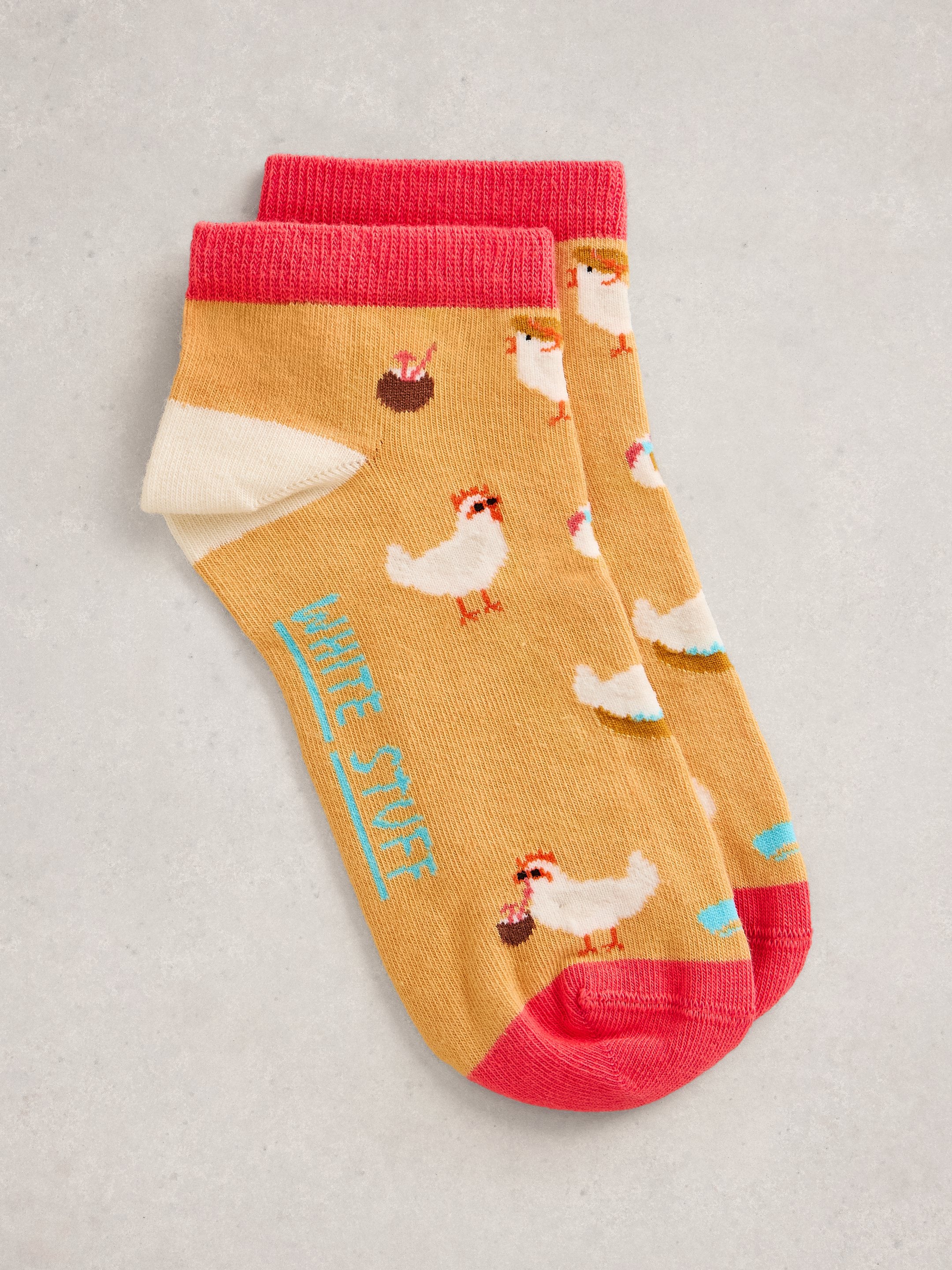Bas WS Holiday Chicken Trainer Sock