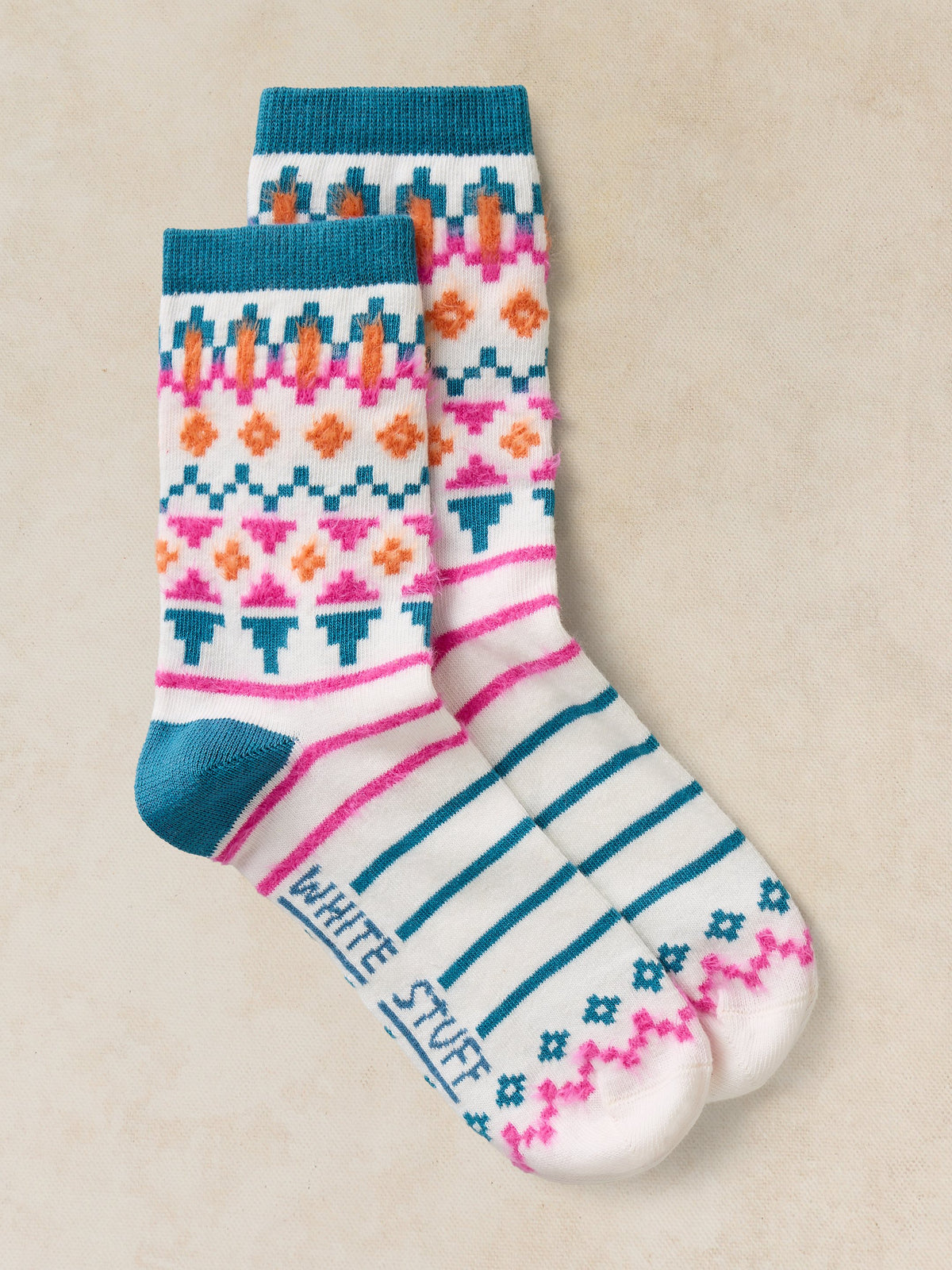 Bas WS-Fairisle Fluffy