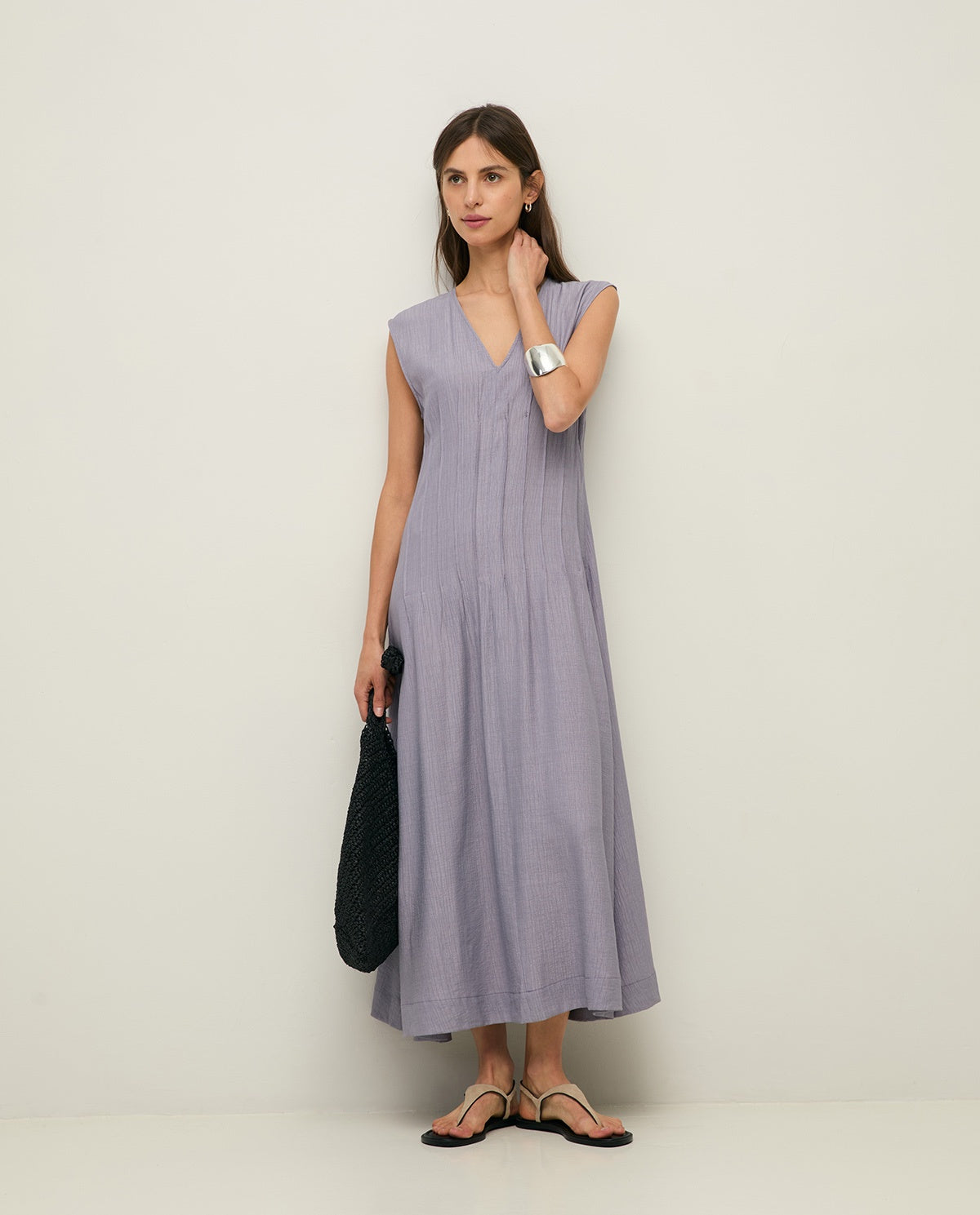 Robe Yerse Crinkled Effect