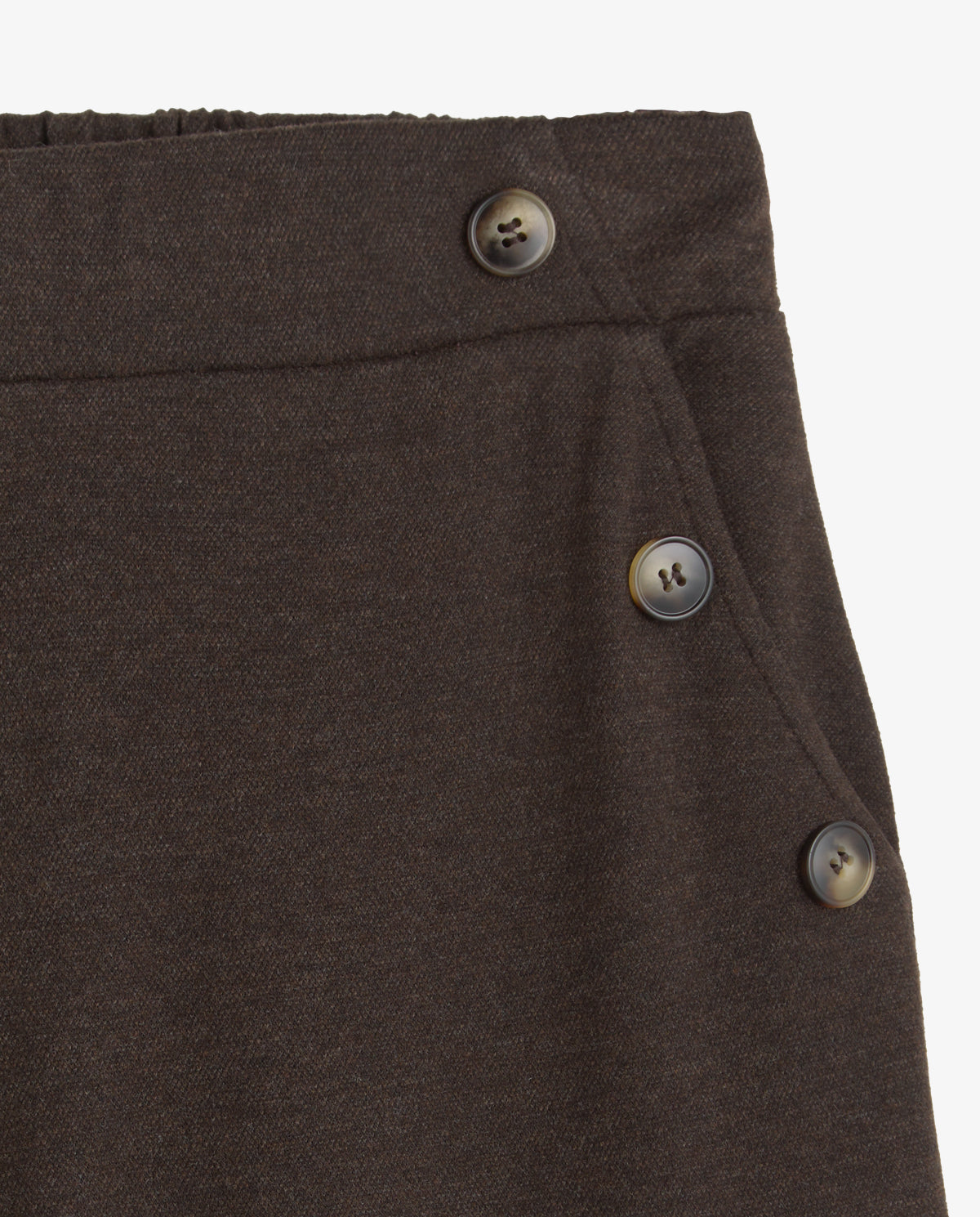Pantalon Yerse Wide-Leg Trousers w/ Buttons