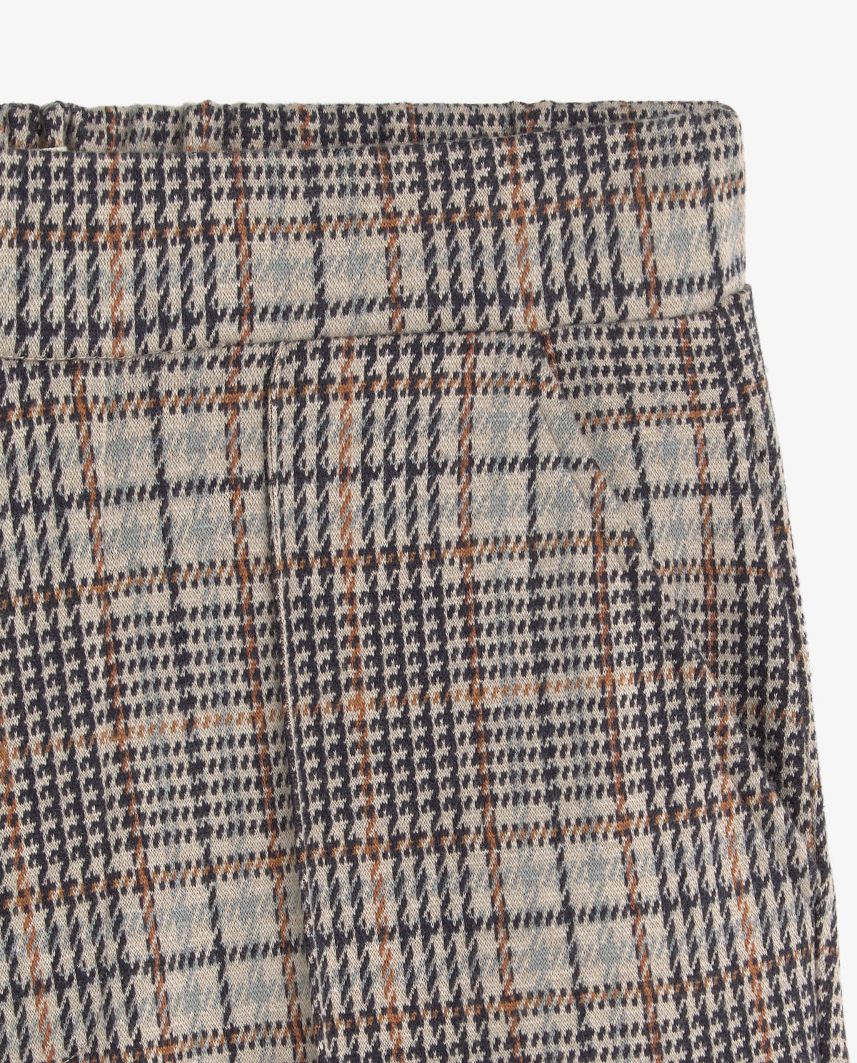 Pantalon Yerse Wide-Leg Check Trousers