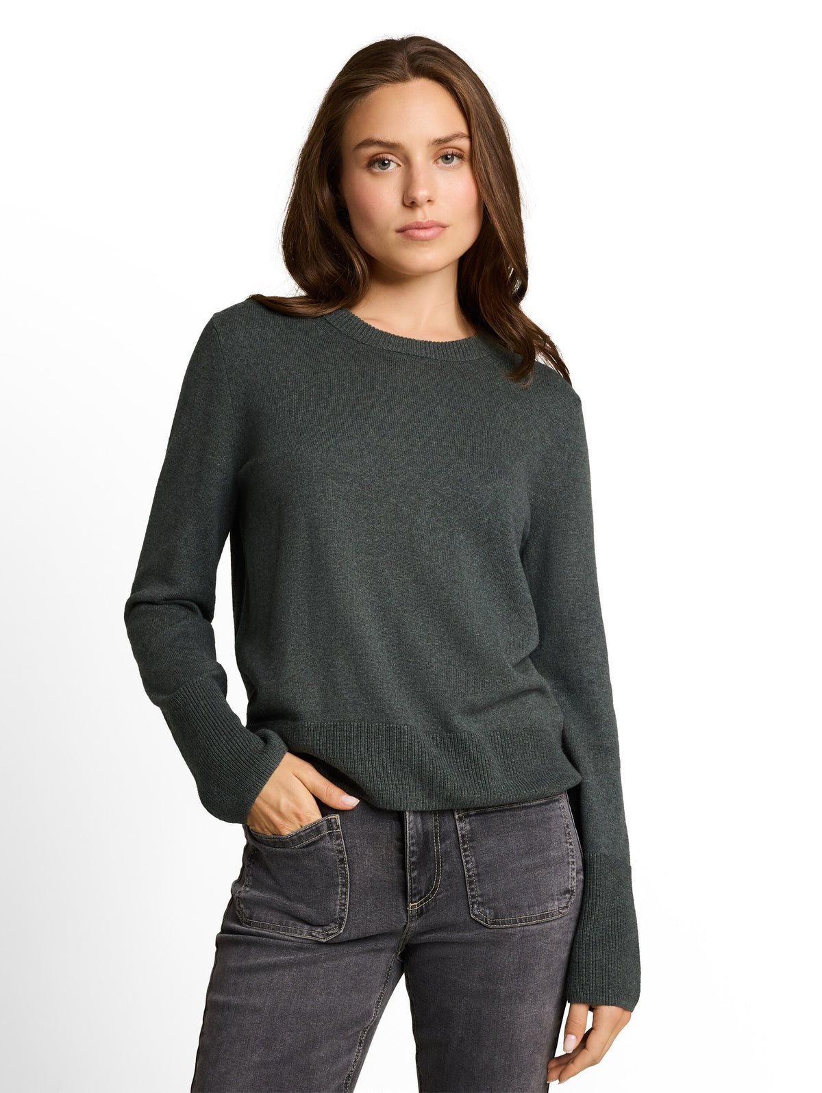 Chandail TTailor Knit Cashmere Blend Crewneck