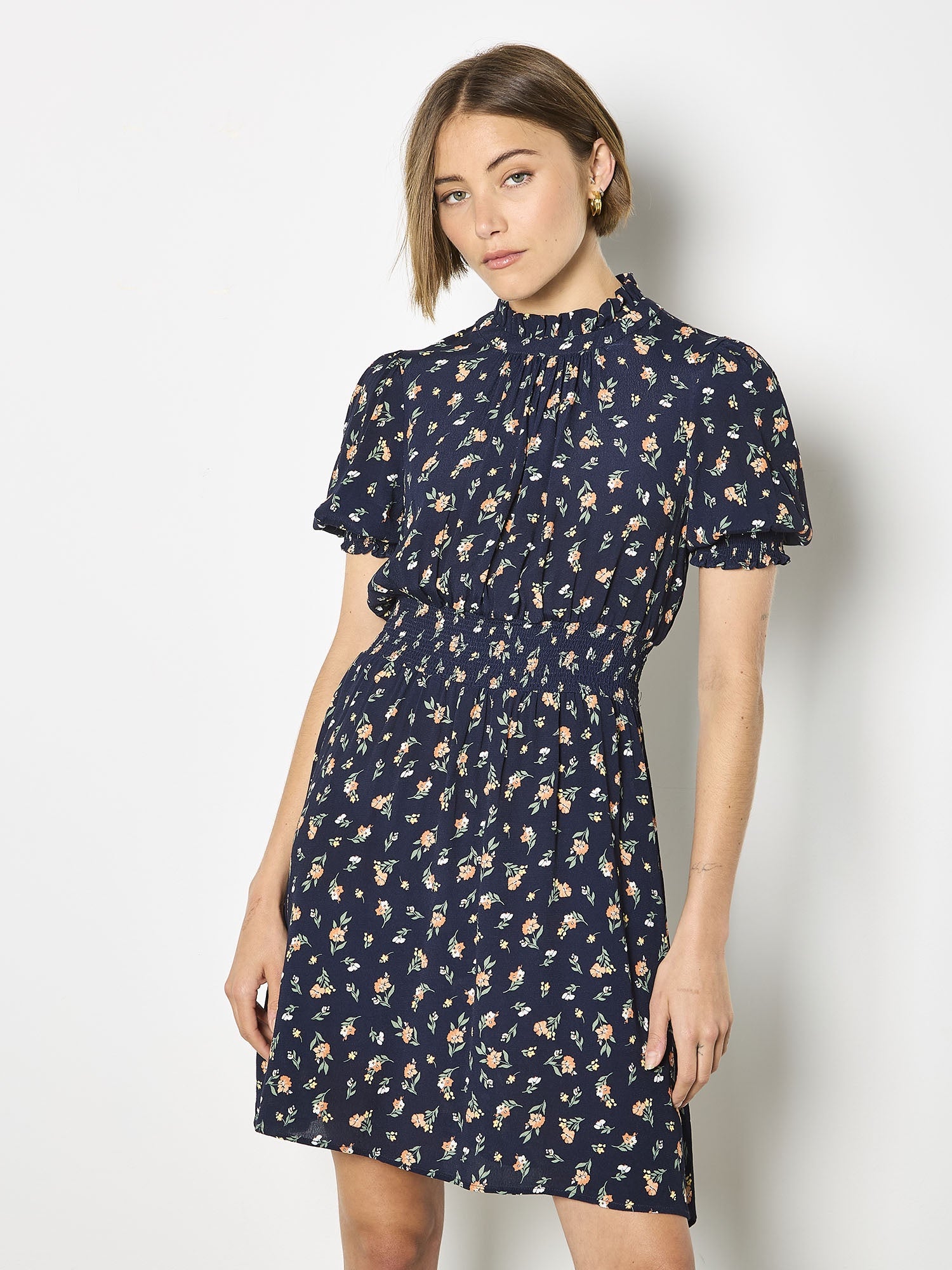 Robe Apricot Floating Ditsy Ruffle Smock